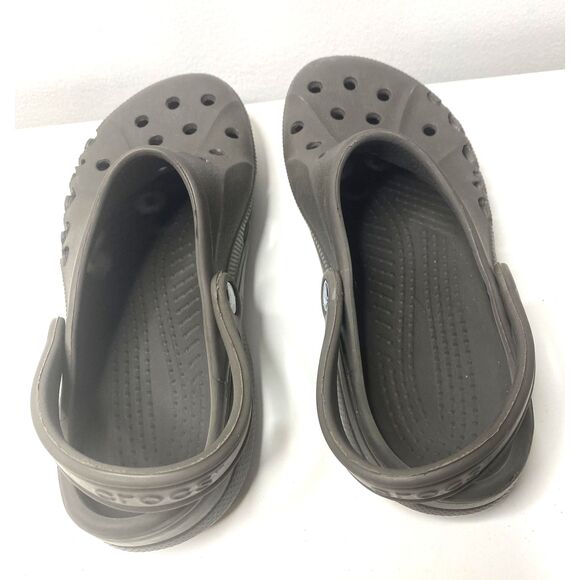 Crocs Baya Graphite Gray Lightweight Water Friendly Clogs Casual Comfort Sz 11 - Picture 7 of 9